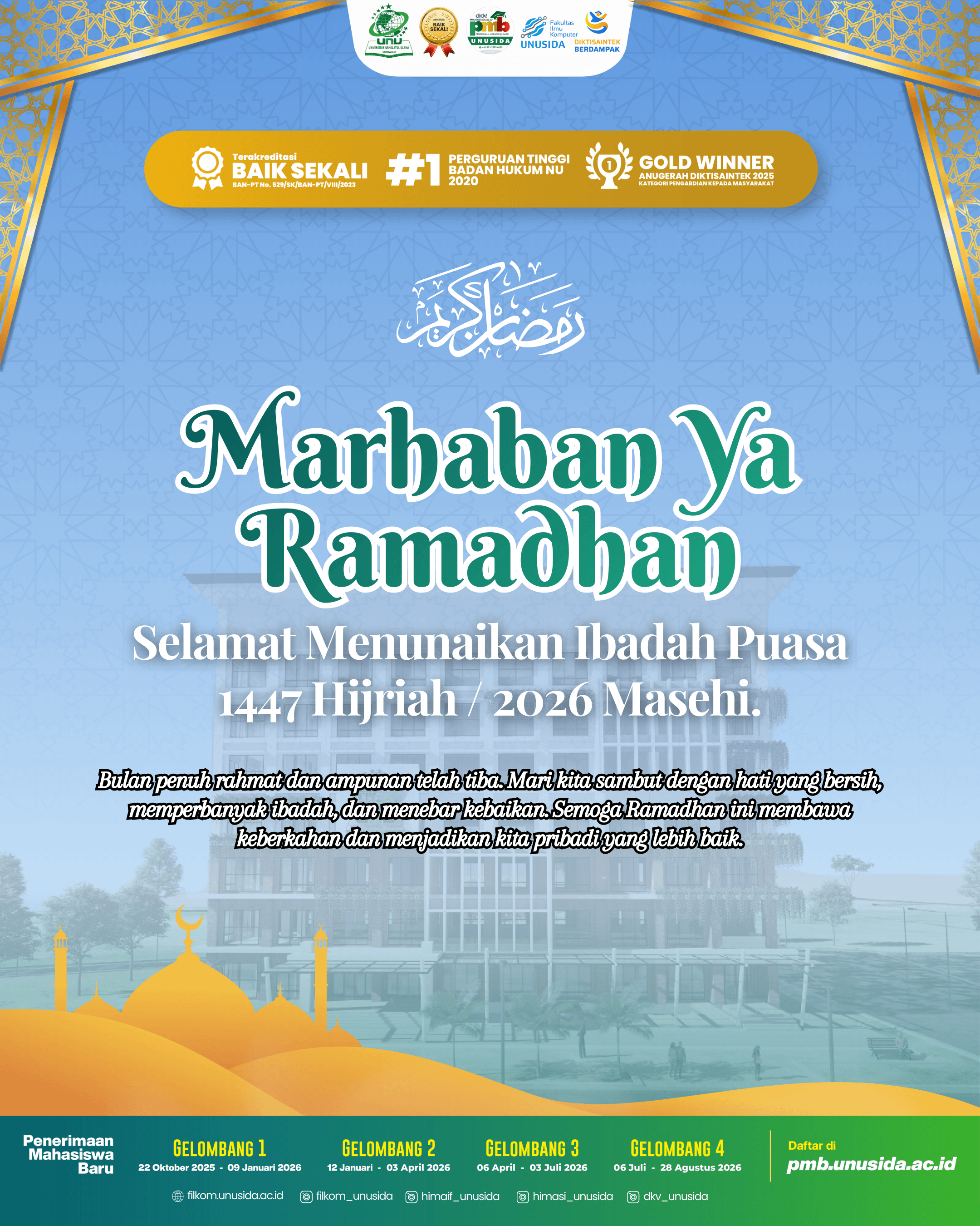Selamat Menunaikan Ibadah Puasa 1447 Hijriah / 2026 Masehi